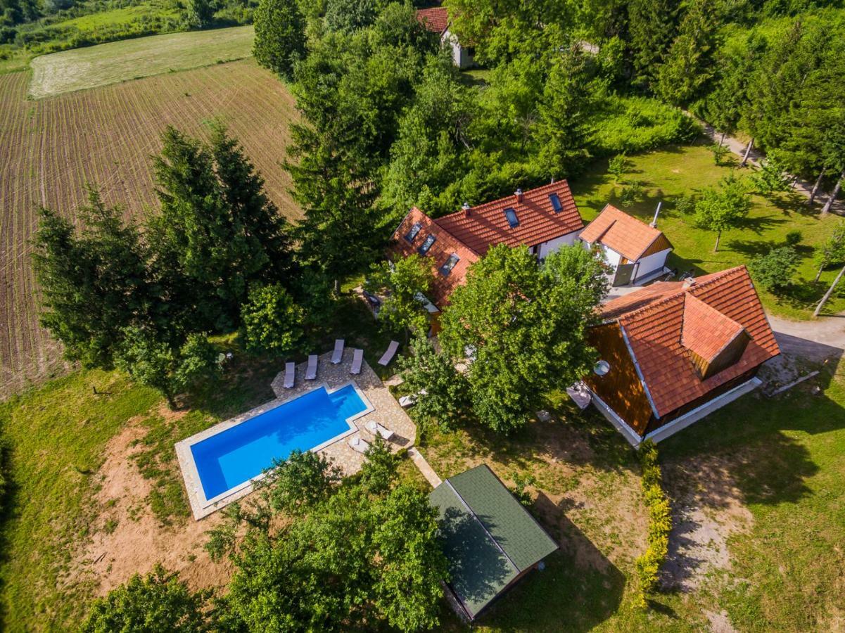 Beautiful Cottage With Heated Pool For 22 Ppl Plaški エクステリア 写真